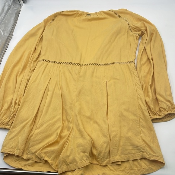 O’Neill Long Sleeve Ryana Romper Yellow Gold Mustard SZ M - Picture 6 of 7